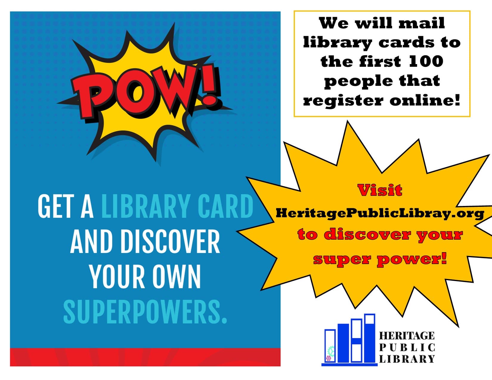library card | Heritage Public Library