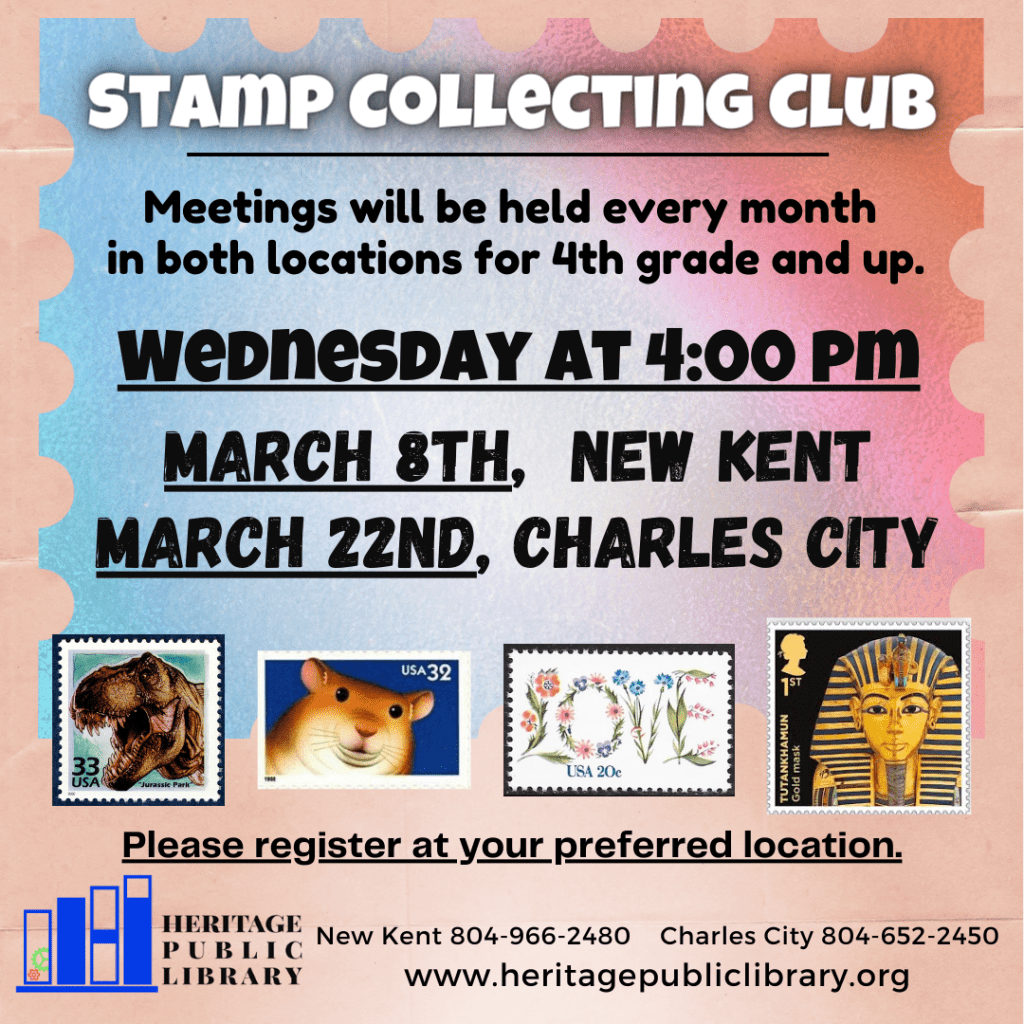 Stamp Collecting CC Heritage Public Library